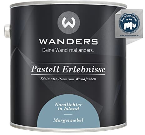 Wanders Pastell Erlebnisse - Pintura para muebles de cocina y muebles (2,5 L, alta cobertura, secado rápido), color azul y gris claro