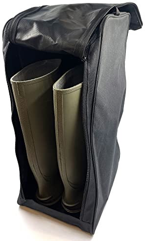 Wellington Boot Bag Water Resistant Welly Bag - Compatible with Big Welly Boots and Walking Boots - Durable Shoe Bag or Wellie Boot Bag with Internal Baseboard for Extra Support and Protection