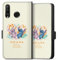 DeinDesign Klapphülle kompatibel mit Huawei P30 Lite Handyhülle aus Kunst Leder schwarz Flip Case Lilo & Stitch Offizielles Lizenzprodukt Disney