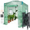 VEVOR Pop Up Greenhouse, 8'x 6'x 7.5' Pop-up Green House, Set Up in Minutes, High Strength PE Cover with Doors & Windows and Powder-Coated Steel Frame, Suitable for Planting and Storage, Green