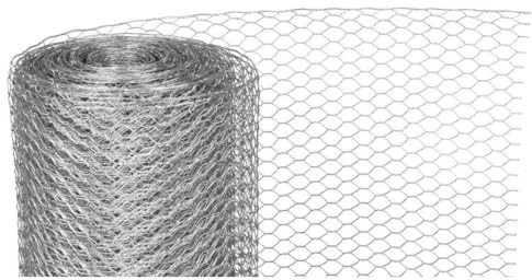 PROREGAL Maschendrahtzaun Sechseckgeflecht KEEPY, HxL 0,5x25m, Maschenweite 16mm, Drahtstärke 0,7mm Verzinkt, Drahtzaun Hasendraht Kaninchendraht Hühnerdraht Drahtzaun Drahtnetz
