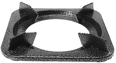 DOITOOL Cocina Gas Anillo De Soporte Para Wok Soporte De Hierro Antideslizante Para Estufa De Gas Rejilla Para Ollas Y Quemador Wok Diseño Estable Y Efectivo Para Estufa 17.8x17.8 Cm