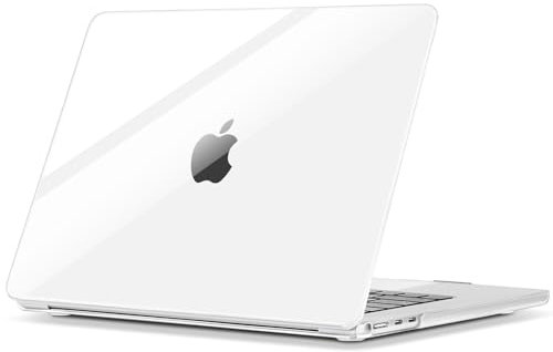 ZYB Custodia per MacBook Air 15 Pollici M4 M3 M2 2025 2024 2023 (A3241 / A3114 / A2941), Ultra Sottile Cover Protettiva Plastica Rigida, Trasparente