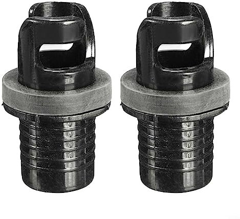 2PCS Boot Fuß Pumpe Schlauch Adapter, Luft Fuß Pumpe Ventil Schlauch Adapter Stecker Für Aufblasbare Boot Kajak 20 x 46mm Schwarz