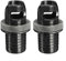 2PCS Boot Fuß Pumpe Schlauch Adapter, Luft Fuß Pumpe Ventil Schlauch Adapter Stecker Für Aufblasbare Boot Kajak 20 x 46mm Schwarz