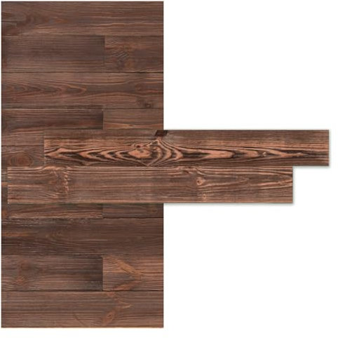 iWerk® Echtholz Wandpaneele selbstklebend | Premium Holzpaneele für Wand & Decke | Moderne Wandverkleidung für Wohnzimmer, Schlafzimmer & Kinderzimmer | Design „Ur“ – 78 × 10 × 0,5 cm