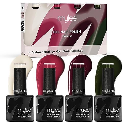 Mylee Cosmos Quad Gel-Nagellack Set 4x10ml UV/LED Nail Art Maniküre Pediküre für den Professionellen Einsatz im Wohnzimmer und zu Hause - Langlebig und Einfach Anzuwenden