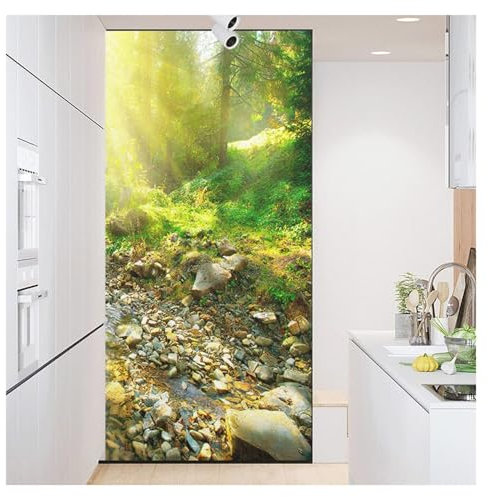 Fensterfolie Selbsthaftend WaldBaum 3D Fensterfolie Selbsthaftend Glasaufkleber Statisch Selbsthaftend Ohne Kleber Uv Schutz Fensterfolie Milchglas 43x120cm