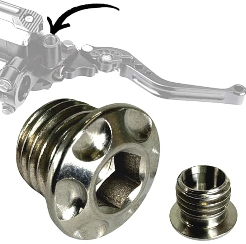 F26 Titan SL CNC Motorrad Custom Spiegel Verschluss Stopfen Gewinde Tuning | Abdeckung MTB Canti Rahmen Verschluss Stopfen
