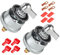 SWAWIS 2x Batterie Trennschalter 12v-48V, 200A Hochstrom Hauptschalter mit Kupferterminal, Batterietrennschalter für Pkw Lkw Wohnmobile Boote, Ausschalten mit einem Klick