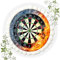 FONDANT Dart Motiv Tortenbild, Zuckerbild mit Motiv, Essbares Foto für Torten, Tortenbild, Tortenaufleger Ø 20cm FONDANT DART Nr. 2
