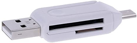 REY Adapter USB zu Micro USB mit SD/Micro SD Kartenleser, bis zu 64 GB