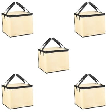Adoorniequea 5er-Set Pizza-Gärboxen, Warmhaltematte, Brot für gebackenes warmes Brot, 50 l