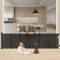 Puerta Seguridad Bebé Extensibles, 0-254 cm Barrera Seguridad Niños y Perros, Vallas de Seguridad para Niños Escaleras y Pasillos, Interiores y Exteriores (Negro)