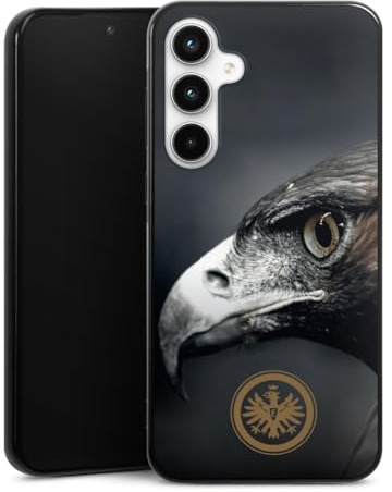 DeinDesign Silikon Hülle kompatibel mit Samsung Galaxy A35 5G Case schwarz Handyhülle Eintracht Frankfurt Offizielles Lizenzprodukt Adler