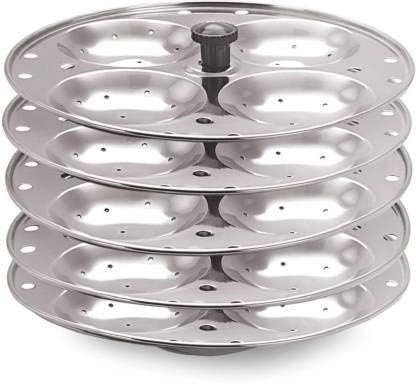 TreegoArt Non Stick Stainless Steel Quality Idli Maker/Idli Stand | Idli Plates (5 Plate) For Home And Kitchen - Pack Of 1