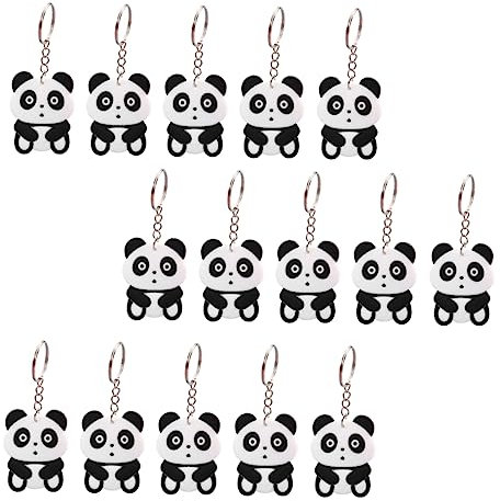 NESTINGHO 30St Panda-Schlüsselanhänger Autodekoration Panda-Spielzeug hängende Verzierung der Schultasche key holder schlüsselbund Sportmeeting-Souvenirs Panda- für Frauen Epoxid