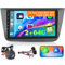 Ohradio 2G+64G Autoradio für Seat Altea 2004-2015/Toledo 2004-2009 Radio Android GPS mit Wireless Carplay Android Auto Radio FM/RDS WiFi + Rückfahrkamera + MIC - Autoradio 2DIN 9 Zoll