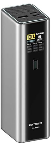CUKTECH 15 Ultra 140W Batterie Externe 20000mAh, 3 Ports 210W Puissance Totale, Power Bank avec PPS PD3.1 écran TFT, Batterie Portable pour Ordinateur Portable/MacBook/iPad/iPhone 16/15/Samsung/Xiaomi