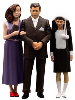 FANTOZZI - Familie Ragionier Ugo Fantozzi Pina und Mariangela - Filmszene - Statue Sammelfigur aus PVC - Höhe 10 cm