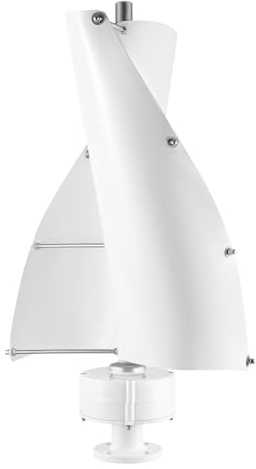 Windturbine 500W, 12V/24V Permanentmagnet-Generator, 2-Blatt Aluminiumlegierung, Leise & Wetterfest, IP67, für Haus, Boot, Wohnmobil, Straßenlaterne