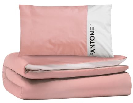 osama home Pantone™ Einzelbett-Bettwäsche-Set für Einzelbett, Bettbezug 155 x 200 cm mit Klappe 40 cm + Kissenbezug 50 x 80 cm, für Einzelbett