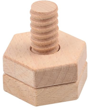 TOYANDONA Sortierspiel Grimms Holzspielzeug 1 Satz Passende Blöcke Passendes Schraubenspielzeug -schraubpuzzle- Installieren Früherziehungsspielzeug Frühpädagogisches Holz