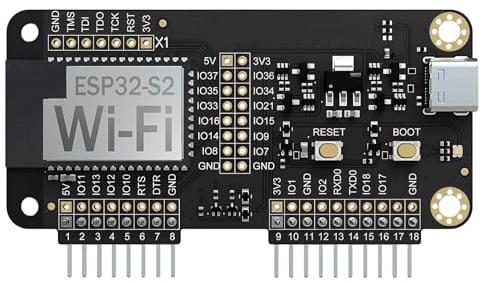 PINGEQUA ESP32-S2 Development Board for Flipper Zero – GPIO Expansion Module, Premium ENIG Gold Plated PCB