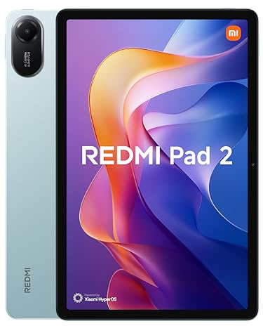 XIAOMI Redmi Pad 2 - Tablet de 11 2.5K (MediaTek G100-Ultra, 4GB de RAM, 128GB de ROM, WiFi 5 + Bluetooth 5.3, Batería de 9000 mAh, Cargador no Incluido), Verde (Versión ES)