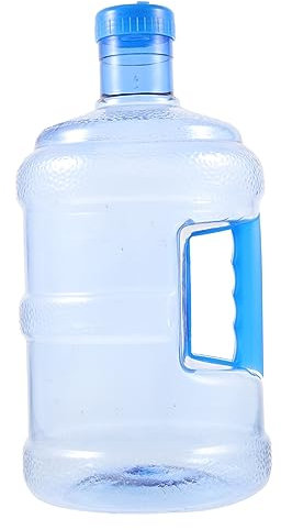 ibasenice Bouteille D'eau Minérale 5l, Seau Portatif en Polycarbonate Poignée, Carafe Réutilisable pour Camping et Randonnée Style Aléatoire