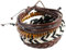 FRCOLOR Pulsera Pulsera De Moda Pulsera Multicapa Pulsera Estilo Zen Pulsera De Cuero Pulsera De Bambú
