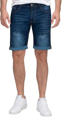 Rock Creek Jeans Shorts Herren Stretch Kurze Hose Denim H-415 | Herren Jeansshorts aus Denim mit Stretchkomfort, kurze Jeanshose und Bermuda für Alltag, Freizeit, Urlaub und Sommer