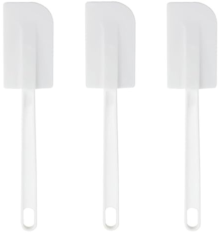 3 PCS Spatola per Dolci, Leccapentole Antiaderenti in Silicone Alimentare Senza BPA, Spatola Silicone Cucina Multiuso per Dolci, Cottura, Impasti e Miscelazione, Lavabile Lavastoviglie