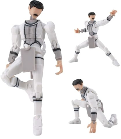 Jilijia Atom Eve Actionfigur 13,5 cm, 3D-gedruckt, voll bewegliche Gelenke, Sammlerstück, Modell, Schreibtischdekoration, Geschenk für Comic-Fans