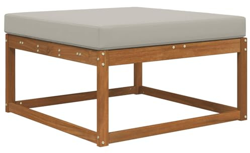 vidaXL Sofakissen für draußen Grau 80 x 80 x 8 cm Polyester