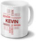 Tasse mit Namen Kevin Positive Eigenschaften Tagcloud - Rot - Namenstasse, Kaffeebecher, Mug, Becher, Kaffeetasse