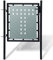 vidaXL Portillon Clôture de Jardin Noir Acier 100x125 cm Portail Porte Jardin