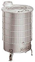 Theca 6500052 Estufa mixta, salida vertical pintada, número 2, plata