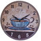 Fachhandel-Plus Wanduhr Ø 29 Wandbehang Küchenuhr Wanddeko Uhr 12 versch. Desings wählbar (Kaffeetasse)