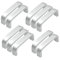 Qrity 10 Pcs Mini Aluminum Door Drawer Knobs Pull Handles Cabinet Cupboard Closet Door Bow Shape Pull Handle (64MM)