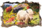 Stil.Zeit Schönes Yak Himalaya Kunst Pinsel Effekt Wanddurchbruch im 3D-Look, Wand- oder Türaufkleber Format: 62x42cm, Wandsticker, Wandtattoo, Wanddekoration