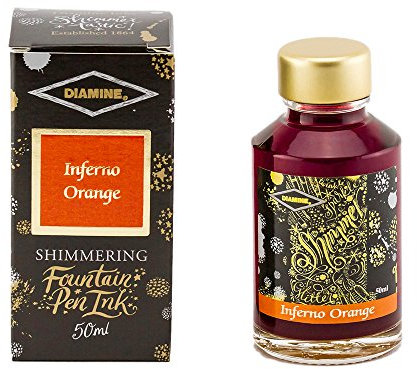 Diamine 50ml Shimmer ink Orange Inferno