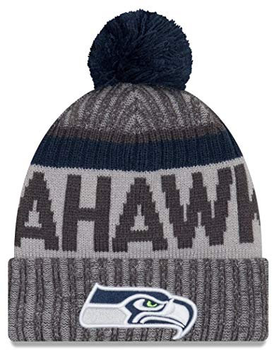 New Era NFL Sideline 2017 Bobble Mütze - Seattle Seahawks
