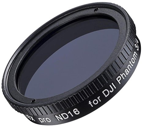 Walimex Pro Drohnenfilter DJI Phantom 3/4 ND16 (Neutral Density) schwarz