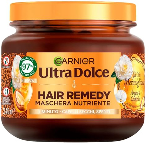Garnier Ultra Doux Le Masque Merveilleux Huiles d'Argan et Camélia - Masque Cheveux Secs