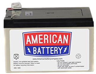 ABC RBC4 Sealed Lead Acid (VRLA) 12000 mAh 12 V Akku wiederaufladbar – Akkus (12000 mAh, Sealed Lead Acid (VRLA), 12 V, Schwarz)