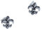 1 Paar Ohrstecker Fleur de Lys Bourbon Lilie aus 925er Sterling Silber
