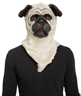 viving Kostüme viving costumes204680 Bulldog Maske mit beweglichen Kiefer (One Size)