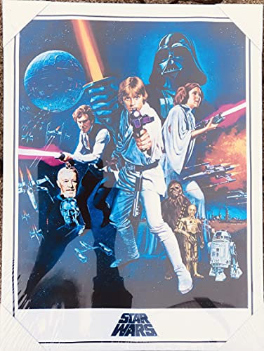 Art Group The Star Wars Episode IV A New Hope One Sheet Kunstdruck, 30 cm Breite x 40 cm Höhe, Baumwolle, Mehrfarbig, 1,8 x 30 x 40 cm