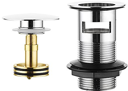 Home Standard JT Pickfords | Easyclean Pop Up Click Clack Basin Waste - Chrome | Slotted To Work With An Internal Overflow
